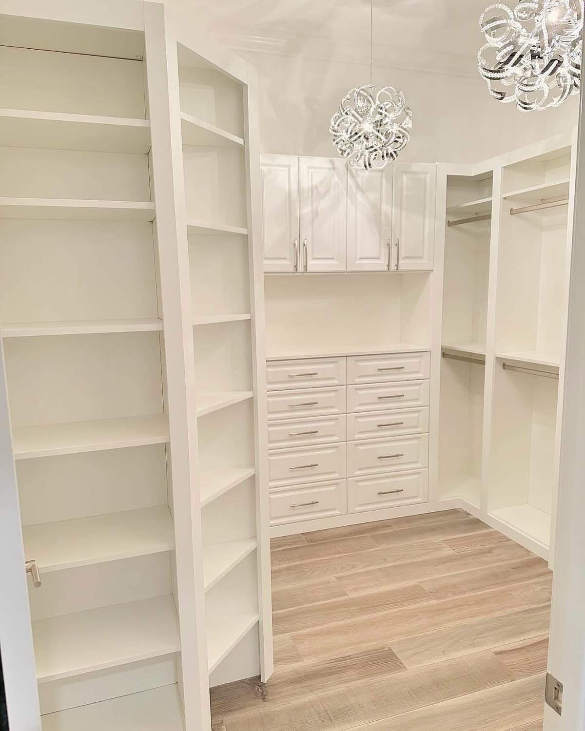 Custom closet installation