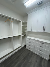 Master bedroom custom closet in Sarasota FL